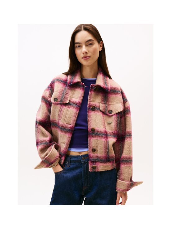 Tommy Jeans - Villane mantel Trucker - THC MYSTIC PINK / CHECK - photo 2 Tommy Jeans - Villane mantel Trucker - THC MYSTIC PINK / CHECK | Stockmann - photo 2