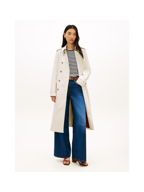 Tommy Hilfiger - Slim Cotton Midi -trenssitakki - ACU LIGHT SILT | Stockmann - photo 3