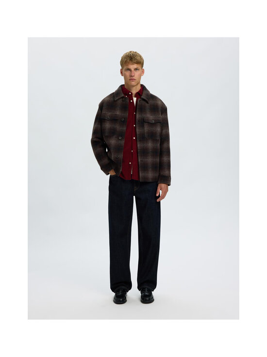 Selected - SlhRegdanni Cord -kauluspaita - TAWNY PORT | Stockmann - photo 3