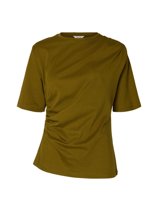 Selected - Slwtaj Light Twist -t-paita - FIR GREEN | Stockmann - photo 1
