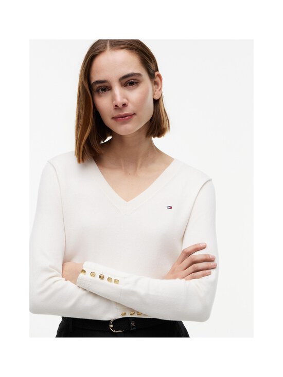 Tommy Hilfiger - Jersey Stitch -neulepusero - Z00 IVORY PETAL | Stockmann - photo 5
