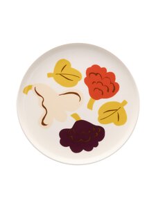 Marimekko - Kukasta Kukkaan -lautanen - WHITE, VANILLA, TERRAC., PLUM | Stockmann