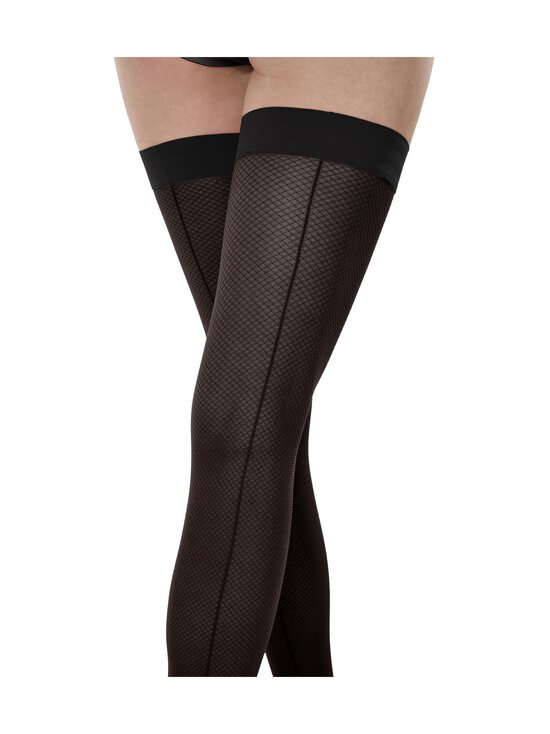 Wolford - Backseam Illusion Stay-Up zeķes 30 den - 7005 BLACK | Stockmann - photo 6