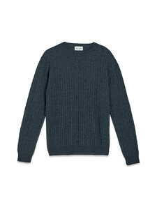 SAND Copenhagen - Iq Modern Fit -palmikkoneule - 570 MEDIUM BLUE | Stockmann