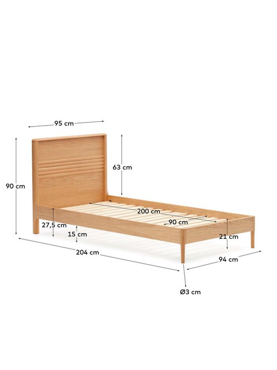 Kave Home - Lenon-sänkyrunko - RUSKEA - photo 3 Kave Home - Lenon-sänkyrunko - RUSKEA | Stockmann - photo 3