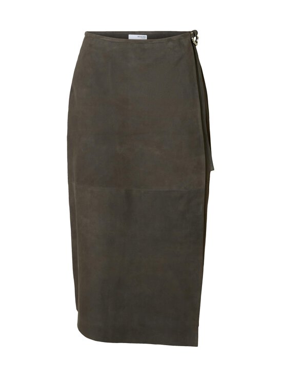 SlfSefa Suede Midi ādas svārki