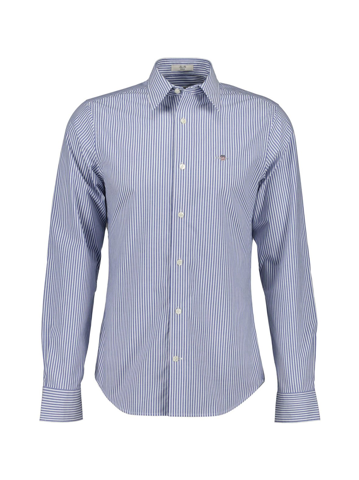 Slim Stretch Striped -popliinikauluspaita