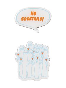 Moomin Arabia - Party Queue Rebel Club -magneetti 2-pack - MULTICOLOR | Stockmann