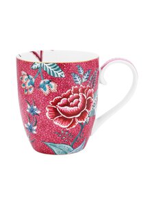 PIP Studio - Flower Festival XL -muki 450 ml - DARK PINK PIP Studio - Flower Festival XL -muki 450 ml - DARK PINK | Stockmann