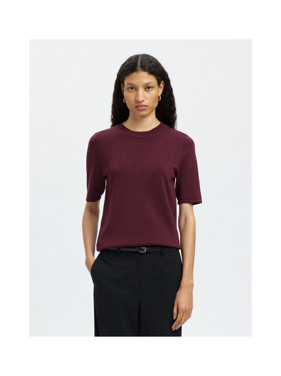 Selected - Slflura adīts džemperis ar īsām piedurknēm - FIG DETAIL:TONAL LUREX | Stockmann - photo 4