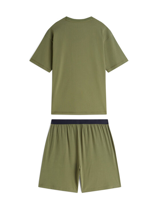 Tommy Hilfiger - Jersey Set -pyjama 2-osainen - MSH UTILITY OLIVE | Stockmann - photo 2