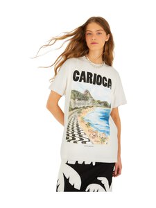 Farm Rio - Landscape Carioca Relaxed t-paita - L0025 OFF-WHITE | Stockmann