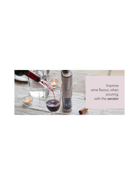 Cuisinart - RWO100E Cordless Wine Opener - langaton viinipullonavaaja + vakuumipumppu - SILVER - photo 8 Cuisinart - RWO100E Cordless Wine Opener - langaton viinipullonavaaja + vakuumipumppu - SILVER | Stockmann - photo 8