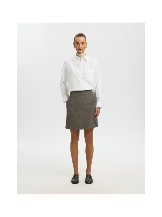 Selected - SlwReeda High Waist -hame - BROWNIE DETAIL:STRUCTURE | Stockmann - photo 4