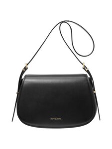 Michael Michael Kors - Lydia Medium Flap Messenger -nahkalaukku - 001 BLACK Michael Michael Kors - Lydia Medium Flap Messenger -nahkalaukku - 001 BLACK | Stockmann