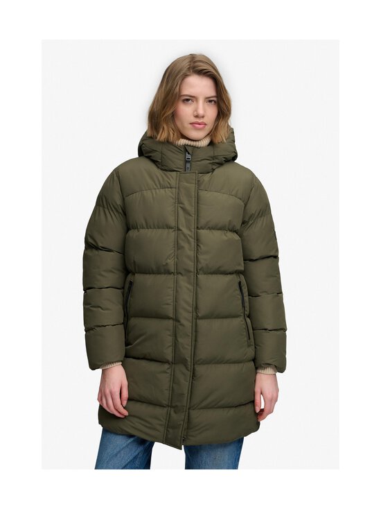 Superdry - Hooded Sports Puffer Mid -toppatakki - GVK WASHED KHAKI | Stockmann - photo 3