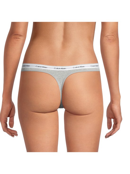 Calvin Klein Underwear - Thong-alushousut 3-pack - 31U BLACK/GREY HEATHER/TURF | Stockmann - photo 5