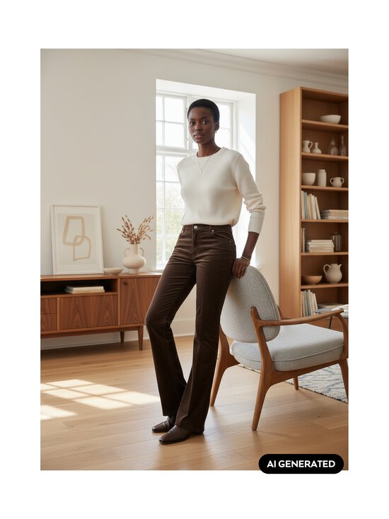 GANT - Flare samta bikses - 202 DEEP BROWN | Stockmann - photo 6
