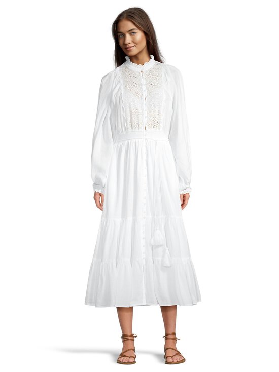 by TiMo - Cotton Slub midi kleita - 001 - WHITE - photo 2 by TiMo - Cotton Slub midi kleita - 001 - WHITE | Stockmann - photo 2