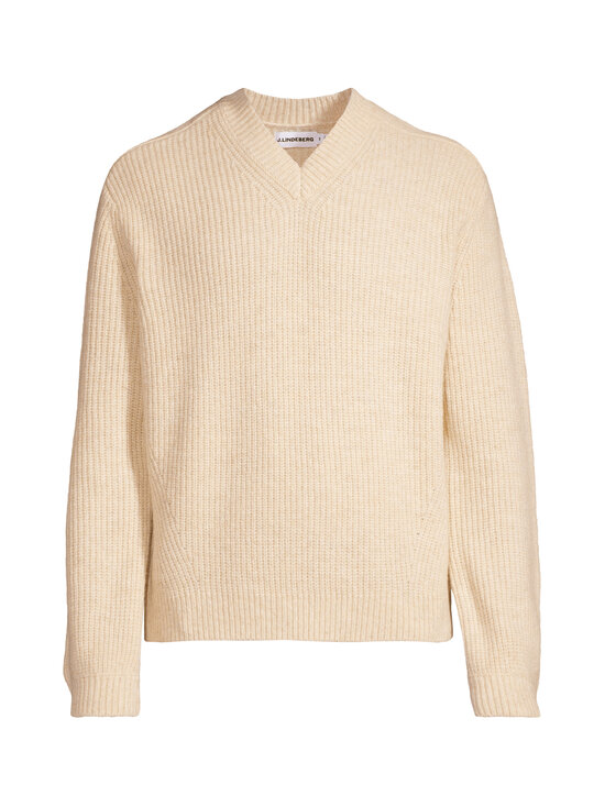J.Lindeberg - Vitor V-neck Heavy Knit -neulepaita - C118 MOONBEAM MELANGE | Stockmann - photo 1