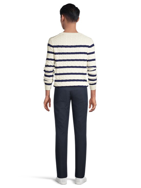 GANT - Palmikkoes kampsun Striped Cotton C-Neck - 130 CREAM | Stockmann - photo 3