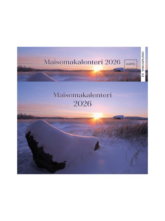 Seinäkalenteri 2026 Maisemat A4