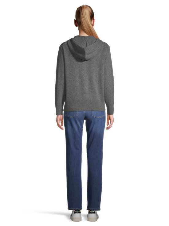 GANT - Superfine Lambswool -vetoketjullinen neulehuppari - 90 CHARCOAL MELANGE | Stockmann - photo 3