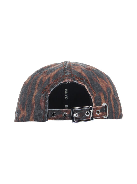 Ganni - Printed Washed Cotton Ocelot Leopard -lippalakki - ZZB RAWHIDE | Stockmann - photo 2