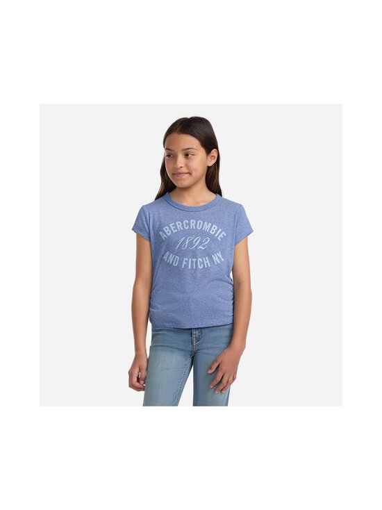 Abercrombie & Fitch - 1892 Ruched t-paita - UGC-ANF COLONY BLUE HEATHER | Stockmann - photo 3