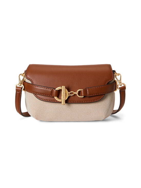 Lauren Ralph Lauren - Crossbody Small -laukku - NTRL/BUFF CANVAS/LAUREN TAN | Stockmann - photo 1