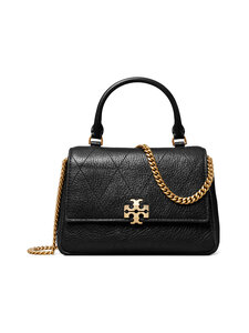 Tory Burch - Kott Mini Charlie Quilted Top-Handle Crossbody - 001 BLACK | Stockmann
