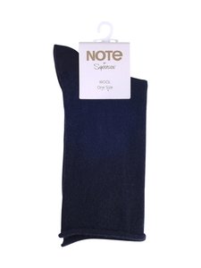 Note - Kiristämättömät villasekoitesukat - 296 NAVY | Stockmann