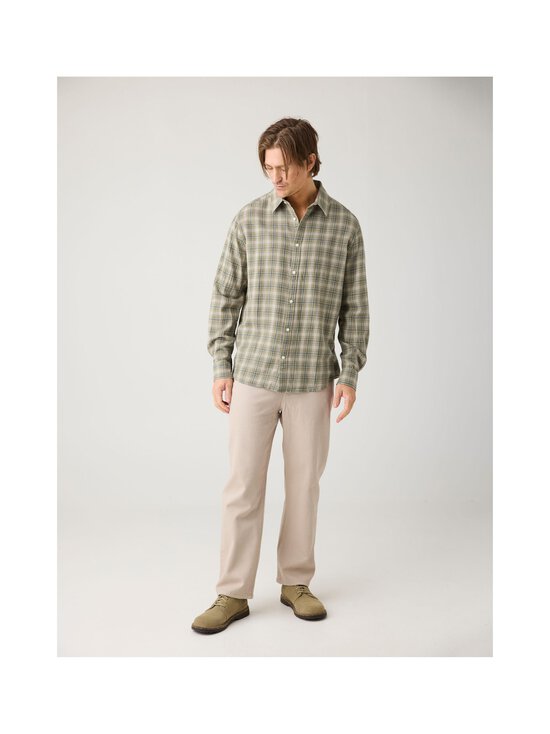 Knowledge Cotton Apparel - Organic Cotton Checked -kauluspaita - 7030 BEIGE CHECK | Stockmann - photo 4