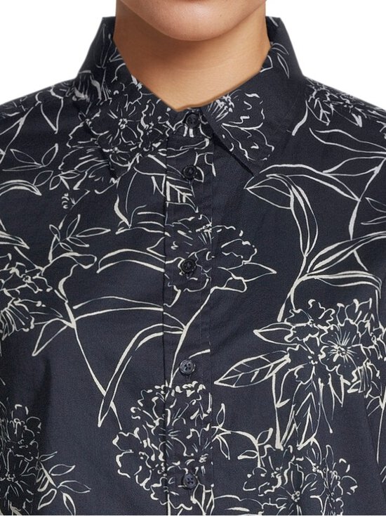 GANT - Regular Cotton Voile -kukkakuvioitu paita - 433 EVENING BLUE | Stockmann - photo 4