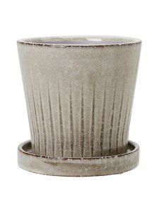 Wikholm Form - Frida- ruukku ja aluslautanen 13 x 12 cm - LIGHT GREY MELANGE | Stockmann
