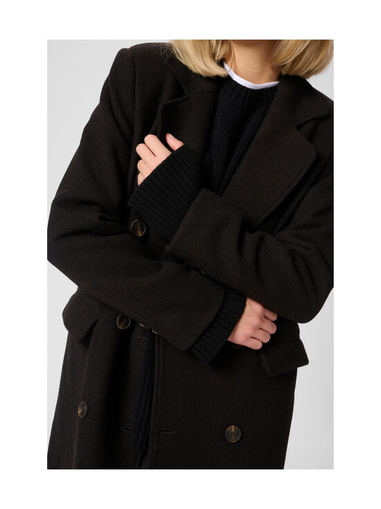 MY ESSENTIAL WARDROBE - FrannieMW vilnas mētelis - 130 ESPRESSO MELANGE | Stockmann - photo 4