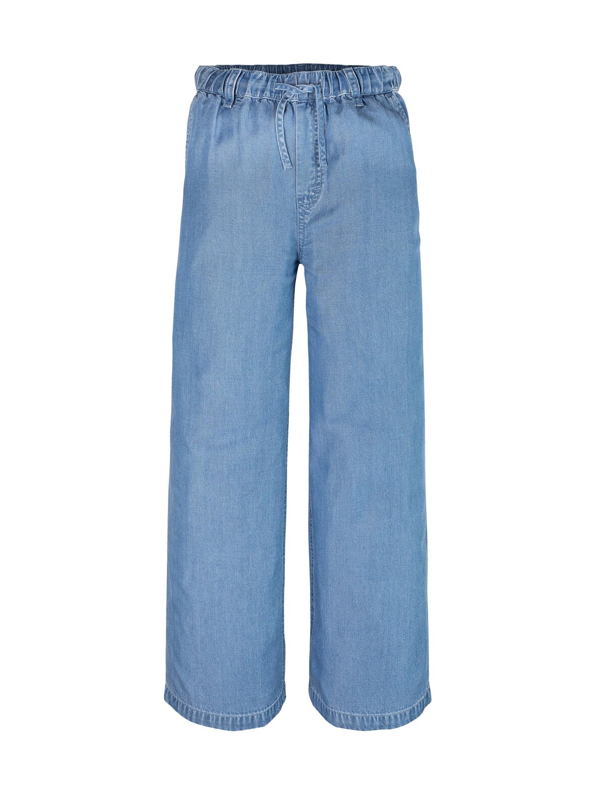 Chambray Wide Leg -housut