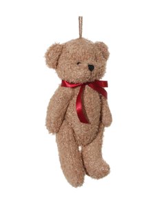 Shishi - Teddy Bear Ziemassvētku eglītes rotājums 21 cm - BROWN | Stockmann