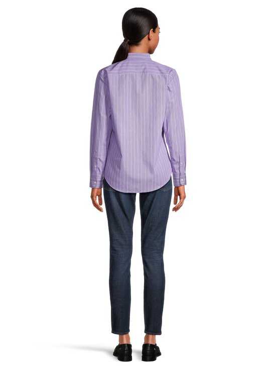 Lauren Ralph Lauren - Jamelko Button Front kreklblūze - PURPLE/WHITE MULTI | Stockmann - photo 3
