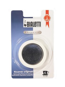 Bialetti - Filter plate + concentrates for a 6-cup kettle - VALKOINEN/TERÄS Bialetti - Filter plate + concentrates for a 6-cup kettle - VALKOINEN/TERÄS | Stockmann