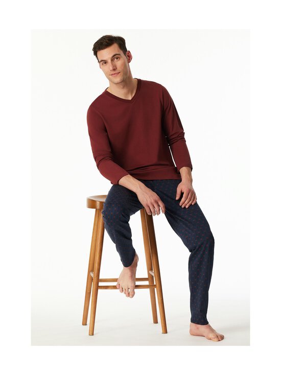 Schiesser - Kokvilnas pidžamas krekls - 516 WINE RED | Stockmann - photo 2