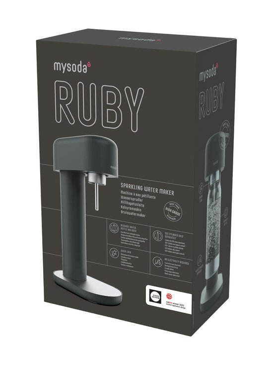 Mysoda - Ruby 2 -hiilihapotuslaite 14 x 24 x 41 cm - BLACK SILVER - photo 3 Mysoda - Ruby 2 -hiilihapotuslaite 14 x 24 x 41 cm - BLACK SILVER | Stockmann - photo 3