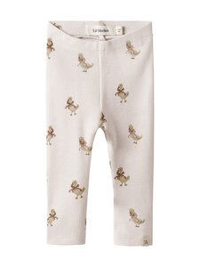 Lil' Atelier - NbfLavo Elf Slim legingi - ALMOST MAUVE AOP:GOOSE | Stockmann