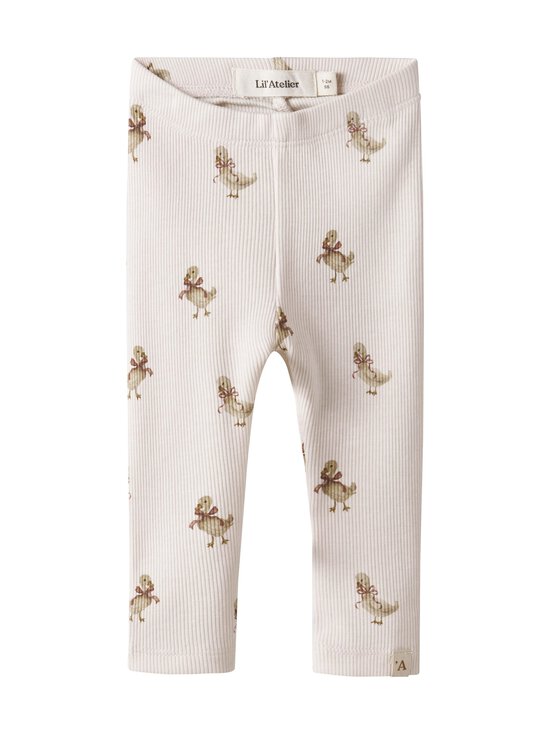 Lil' Atelier - NbfLavo Elf Slim legingi - ALMOST MAUVE AOP:GOOSE | Stockmann - photo 1