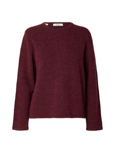 Selected - SlwLulu-neulepusero - TAWNY PORT DETAIL:MELANGE | Stockmann