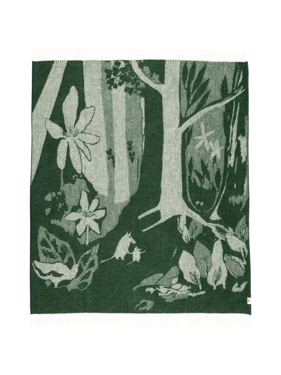 Moomin Arabia - Muumi-villahuopa 130 x 170 cm - GREEN | Stockmann - photo 1