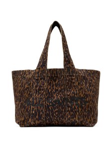 Allsaints - Izzy Lep Denim Tote -laukku - LEOPARD BROWN | Stockmann