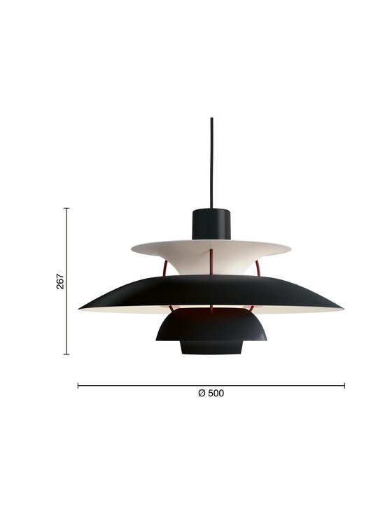 Louis Poulsen - PH 5 Black Edition 2025 -riippuvalaisin - BLACK | Stockmann - photo 2