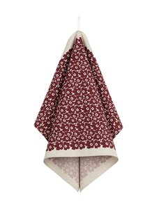 Marimekko - Pikkuinen Unikko -keittiöpyyhe 47 x 70 cm - LINEN, BURGUNDY | Stockmann
