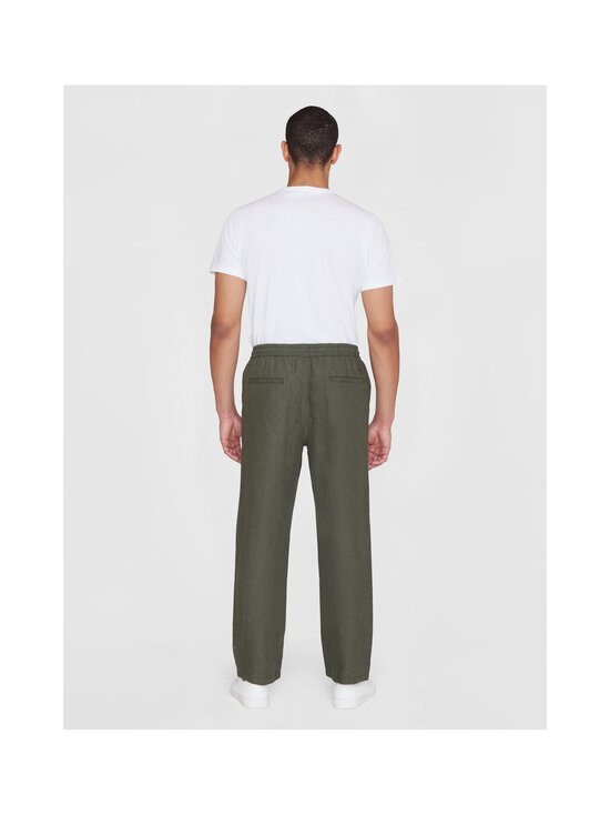 Knowledge Cotton Apparel - Fig Loose Fit -pellavahousut - 1068 BURNED OLIVE - photo 2 Knowledge Cotton Apparel - Fig Loose Fit -pellavahousut - 1068 BURNED OLIVE | Stockmann - photo 2
